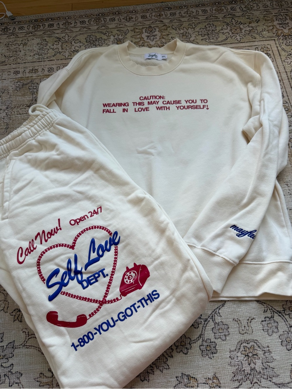 The Mayfair Group Self Love Club Sweat Set